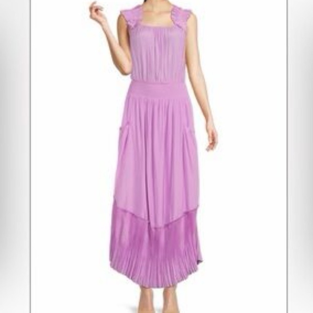 RAMY BROOK Baylor Pleated Blouson Maxi Dress
